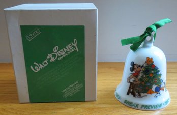 Lot 36CV- 1983 Schmidt Walt Disney 'sneak Preview' Annual Bell Limited First Edition