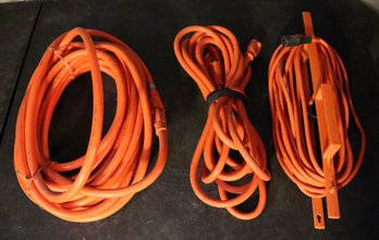 Lot 265- 3 Piece Heavy Duty Electrical Extension Cord Lot