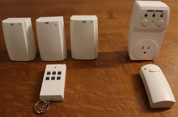 Lot 249- Two Sets Of Remote Control Switched Plug In Electric Outlets