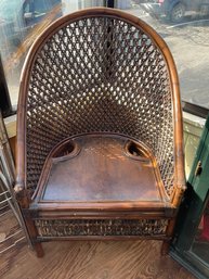 Lot 44- Very Cool Vintage Wicker Rattan Chair