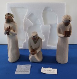 Lot 278- Willow Tree 'The Three Wise Men' Figurines - New - 26027 - Nativity Pieces - Demdaco Susan Lordi