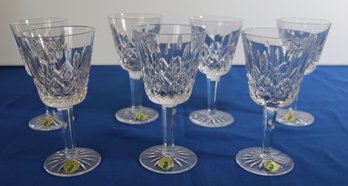 Lot 220- Waterford Crystal Signed Wine Glasses - New In Boxes - Lot Of 7 - Stemware