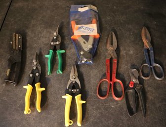 Lot 288-  8 Piece Cutting Tool Lot - Wiss - Craftsman - Laurus - Super-Fix