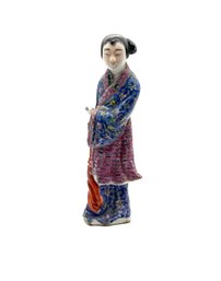 Lot M46- Antique Chinese Asian Woman In Traditional Dress Figurine