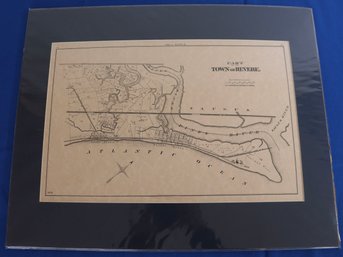 Lot 230- Town Of Revere Map 1874 - Atlantic Ocean - High Quality Matted Reproduction