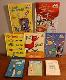 Lot 245- Dr. Seuss Book Lot Of 6 & Cat In The Hat DVD - Fox In Socks- One Fish Two Fish