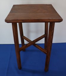Lot 212- Antique Wooden Plant Stand Table- Pine