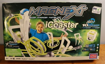 Lot 256- Mega Bloks Magnext Icoaster Kids Toy Rollercoaster Model 29305 - 2008 Works With MP3