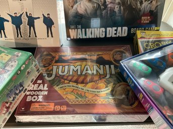 Lot 227- Sealed And New Board Games Lot Of 12 Beatles Monopoly Walking Dead Jumanji NFL