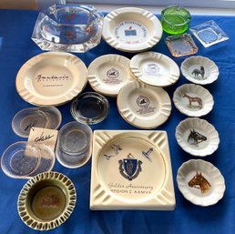Lot 23- Vintage Ash Tray Lot Of 19