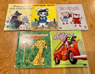 Lot 95- Vintage Collection Of Baby Books - Puppy Dog & Kittens Lot Of 5