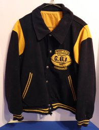Lot 263-  Malden, MA G.B.I. 1957 School Jacket - Football Champs!