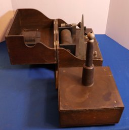 Lot 259-  Antique International Electric Laboratories Radio Transmitter - Oak Case