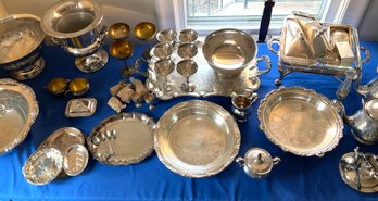 Lot 30- Huge Silver Plate Lot - Pilgrim Poole Newport And More