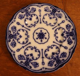 Lot 209- Conway Flow Blue Pottery Porcelain 10' Plate - Antique