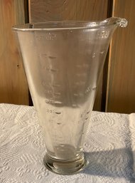 Lot 37- Vintage German Measuring Pitcher 1 Liter Glass Beaker
