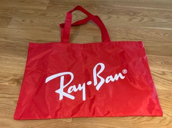 Lot SES- LARGE Red Ray Ban Nylon Travel Bag - Excellent!