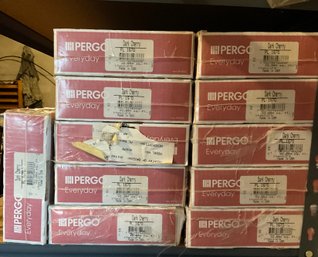Lot 283- NEW Sealed PERGO 11 Boxes Dark Cherry Floor Planks