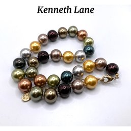 Lot 29- Kenneth Lane Multi Color Bead Necklace - Quality
