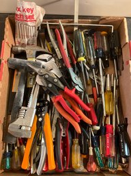 Lot 87- Wow! Over 50 Hand Tools - Hammers Screw Drivers Hex Wrenches And More