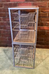 Lot 190- Pair Of Stands With Storage Drawers