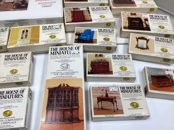 Lot 78RR- Large Lot 15 Unsealed The House Of Miniatures Doll House Dollhouse Furniture Kits