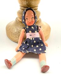 Lot 40- Antique Composition Small Doll -5 Inches - Japan