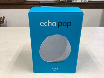 Lot 22RR-  New Sealed In Box Echo Pop Alexa Hands Free Voice Control Any Room Smart Speaker