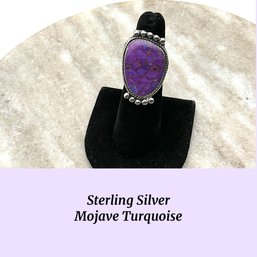 Lot 34- Sterling Silver Purple Mojave Turquoise Philippines Ring