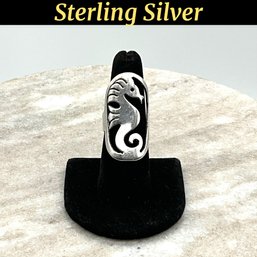 Lot 49- Sterling Silver Seahorse Ring