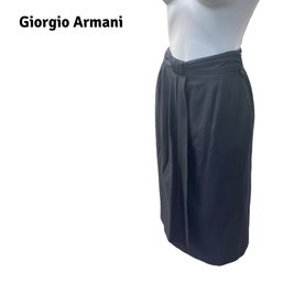 Lot 65SES - Giorgio Armani Black Wool Skirt Vintage Size 8 10?