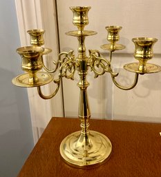 Lot 4- Baldwin Brass Candelabra Candle Holder - Centerpiece