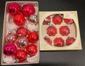 Lot 12- Vintage PINK Christmas Ornaments (19) American Made