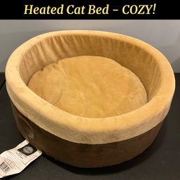 Lot 19- Comfy Warm Heated Small Cat Or Dog Bed - Works Great!