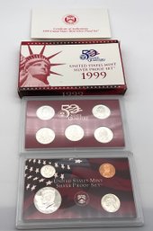 Lot 402- 1999 US Mint Silver Proof Coin Set