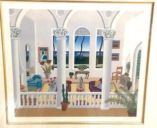 Lot 8 - Thomas McKnight 'Villa Del Mar Palm Beach' Litho Artist Signed Numbered COA