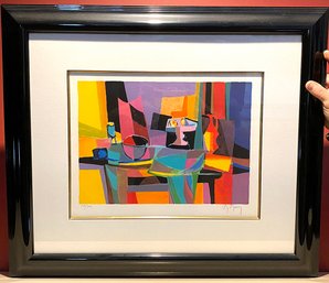 Lot 15 - Marcel Mouley - Compotier Rose Abstract Lithograph Signed Numbered 160/300