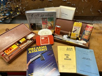 Lot 201 -pew Pew!  Vintage Gun Cleaning Lot Inc Military Books - Air Force