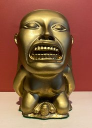 30. Indiana Jones Radars Of The Lost Arc Gold Tone Chalkware Fertility Goddess Aztec Idol Statue Sculpture