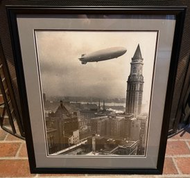 Lot 39 - Hindenburg Zep Zeppelin German Blimp Photo From Original Negative Framed