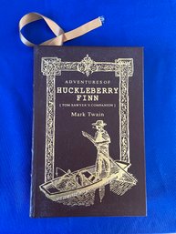 Lot 42 - Huck Finn Mark Twain Classic Book With Gold Edge Collectible Hardcover First American Edition