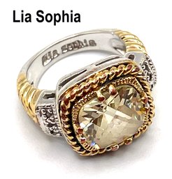 Lot 3 -WOW!  Lia Sophia Costume Ring Sparkly!  Size 5