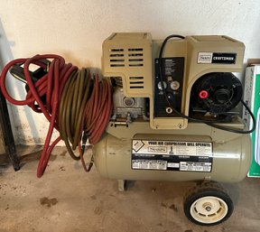 Lot 344 - Sears Craftsman 2 Cylinder Air Compressor - 12 Gallon Made In USA