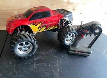 Lot 262 - RC Remote Control Bright Red Monster Truck