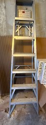 Lot 351 - Industrial 7 Foot Aluminum Painters Ladder