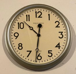 Lot 321 - Sterling & Noble Brushed Aluminum 29' Wall Clock