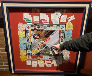 Lot 324  - New England Monopoly Board In Shadow Box Framed Wall Decor