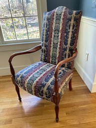 Chippendale Library Accent Arm Chair - Vintage