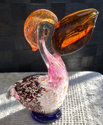 Lot 75 - Art Glass Pelican Bird - Murano?