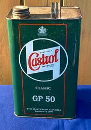 Lot 158 - Castrol GP50 Weight Gallon Oil Can Filled Vintage